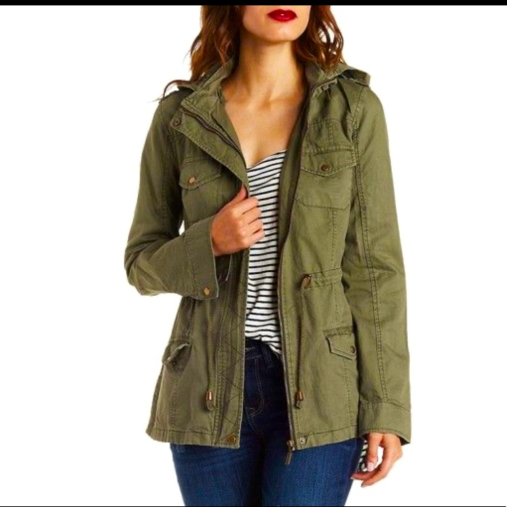 💚Classic Olive Green Anorak Jacket